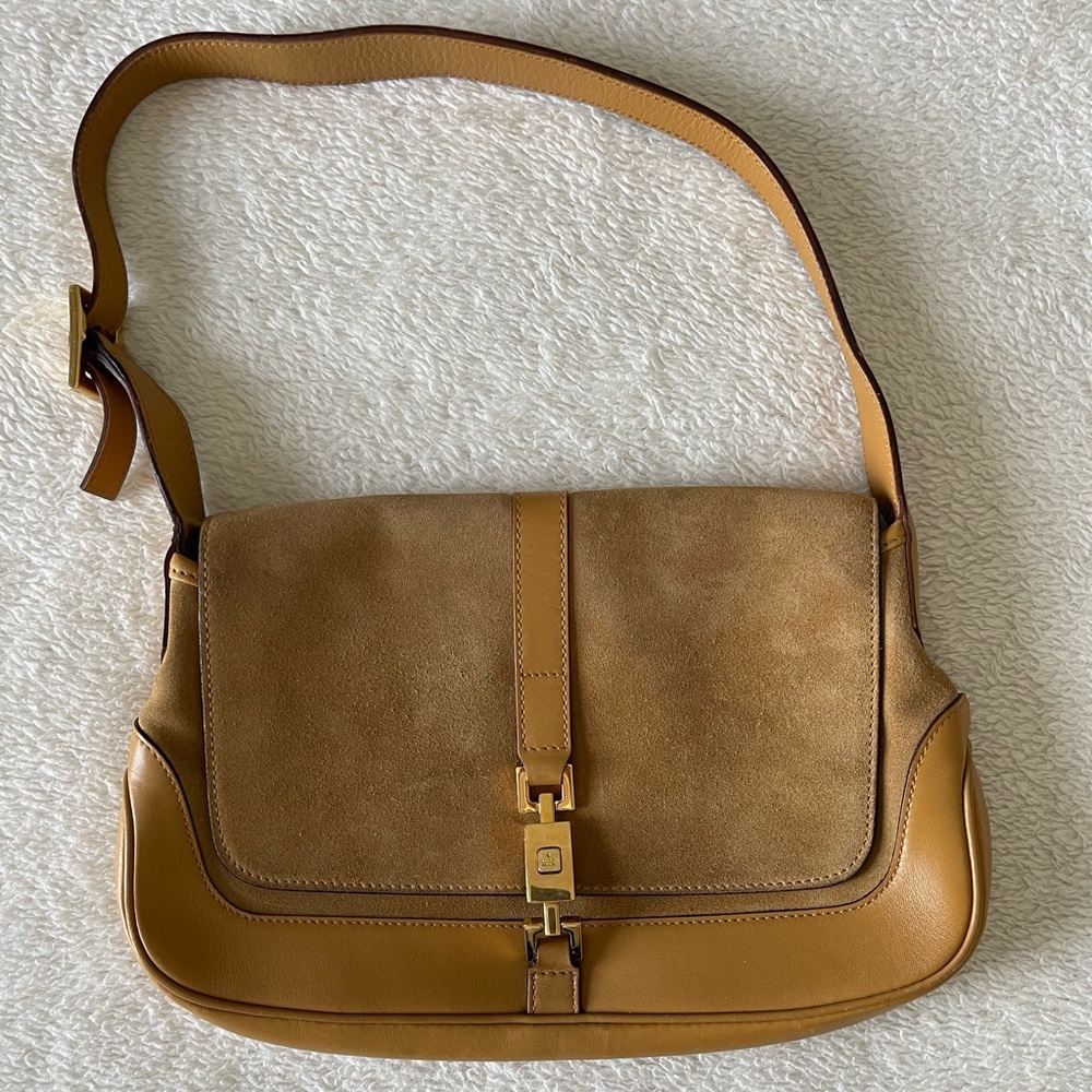 Gucci Felt and Leather Mini Shoulder Bag